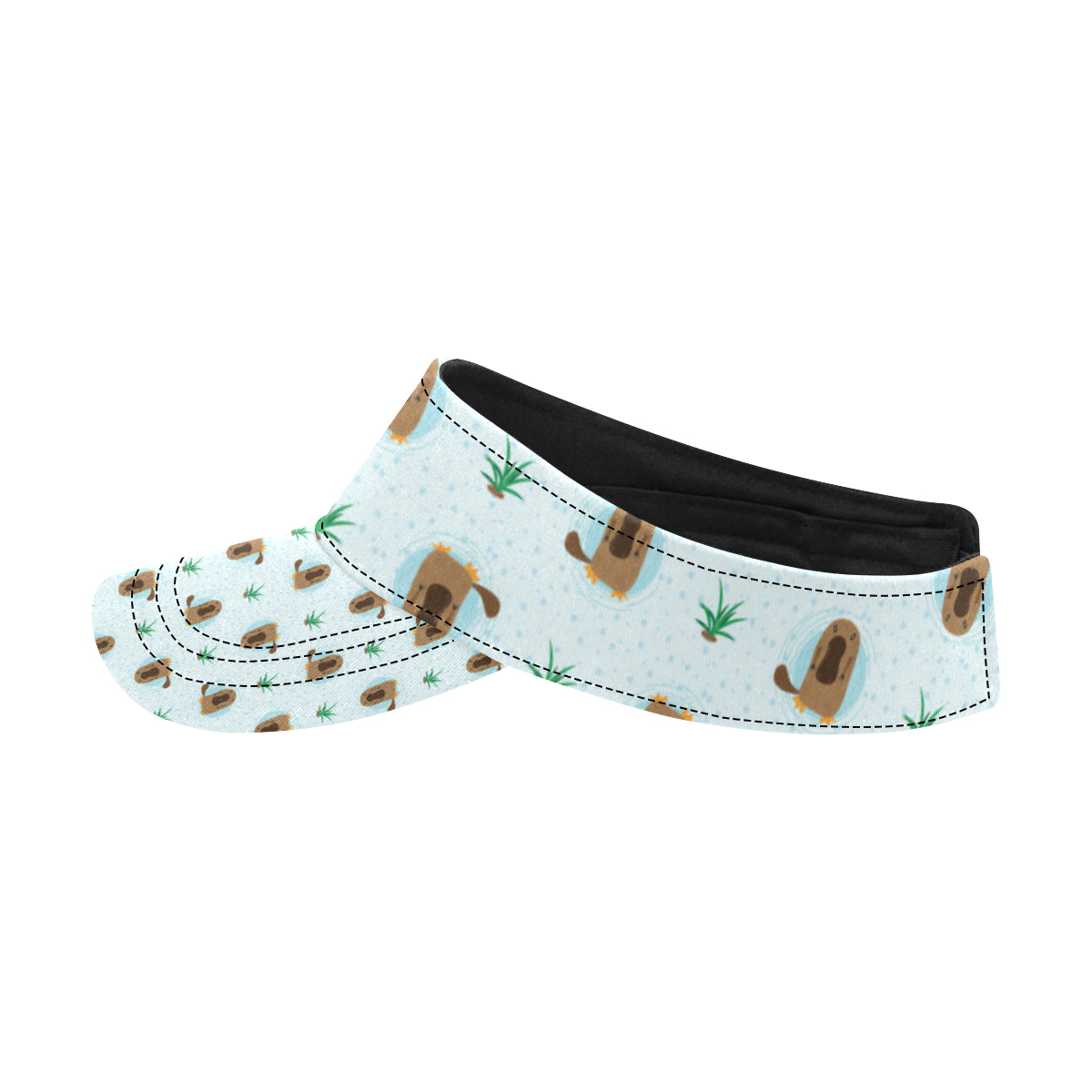 Platypus Pattern Print Design A04 Unisex Sun Visor