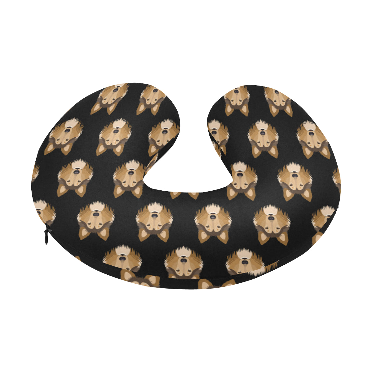 Collies Pattern Print Design 01 U-Shaped Travel Neck Pillow