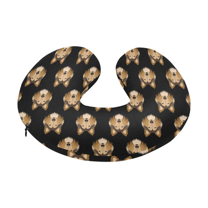 Collies Pattern Print Design 01 U-Shaped Travel Neck Pillow