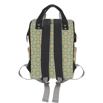 Cross Pattern Print Design 01 Diaper Bag Backpack