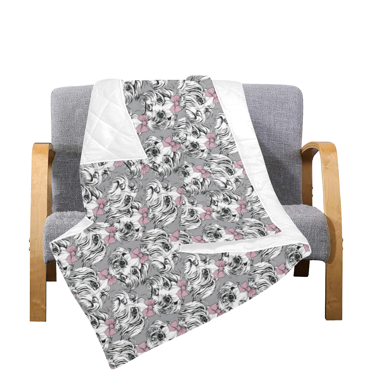 Maltese Pattern Print Design 01 Premium Quilt