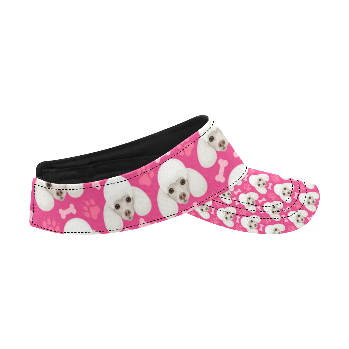 Poodle Pattern Print Design A04 Unisex Sun Visor