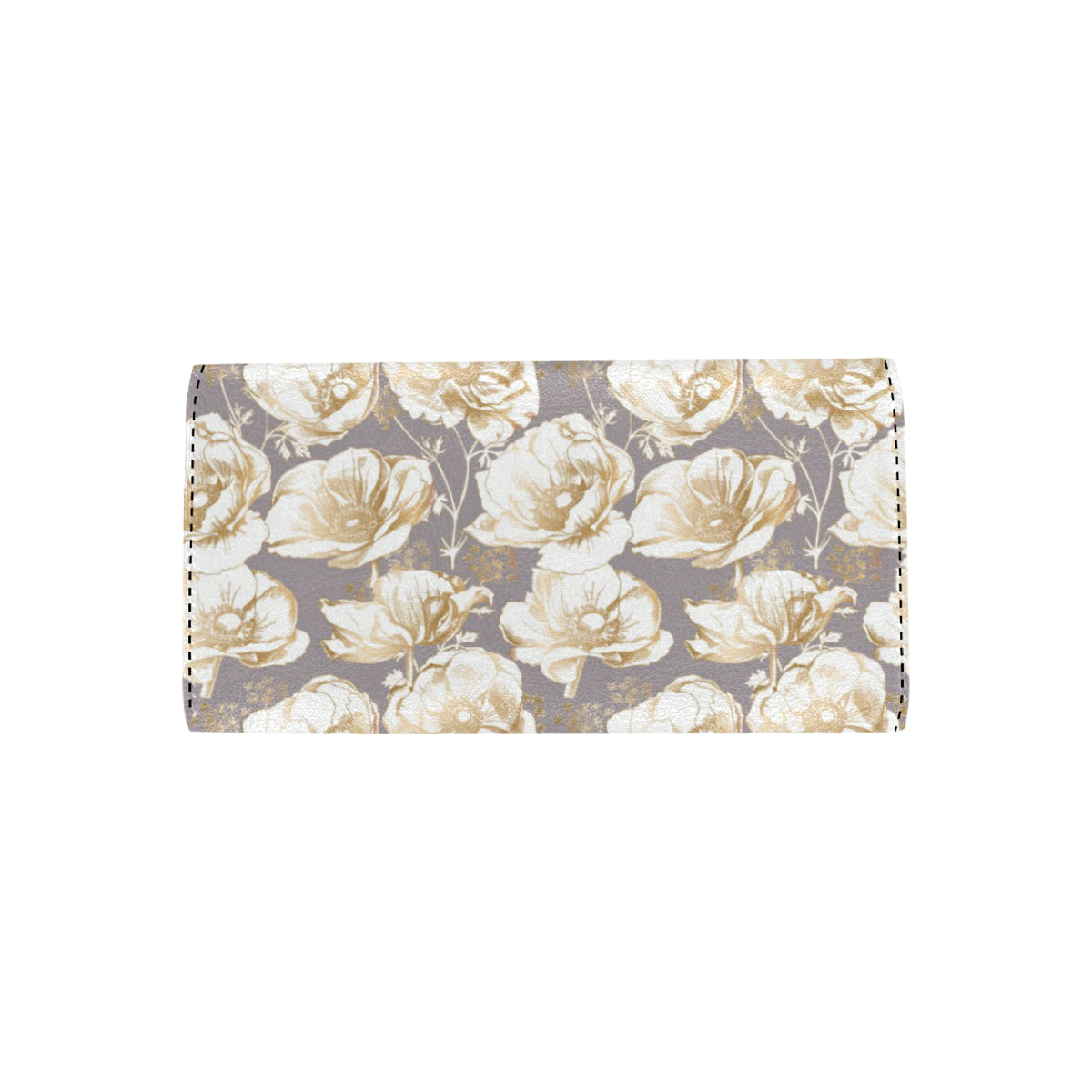 Anemone Pattern Print Design AM05 Women's Trifold Wallet