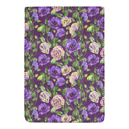 Lisianthus Pattern Print Design LT03 Women's Trifold Wallet
