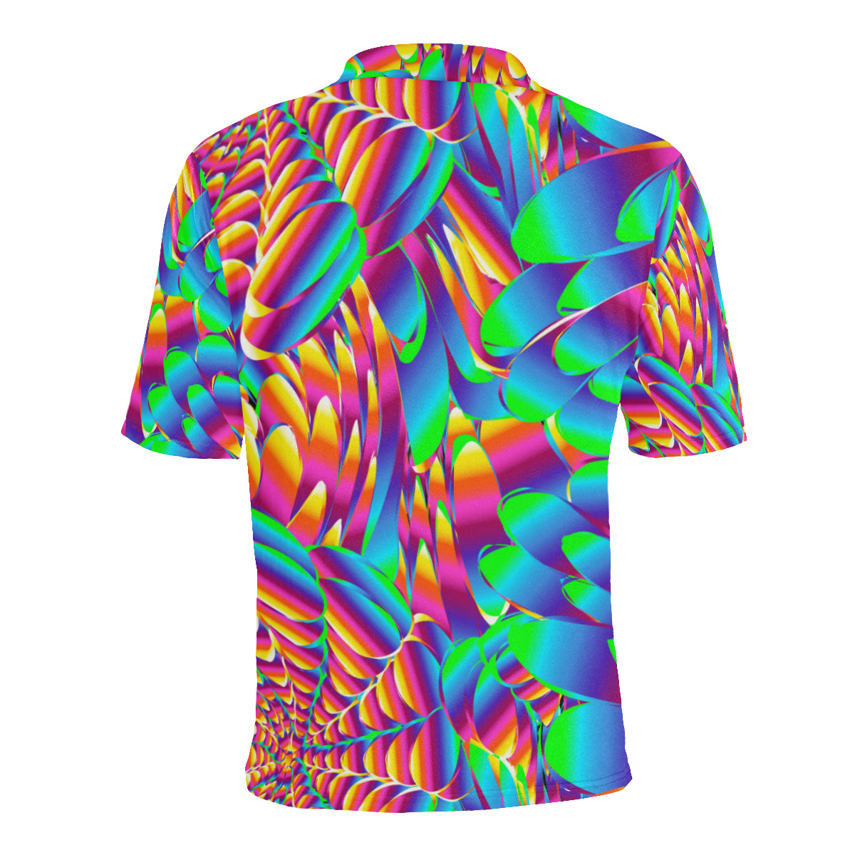 Psychedelic Trippy Pattern Men Polo Shirt
