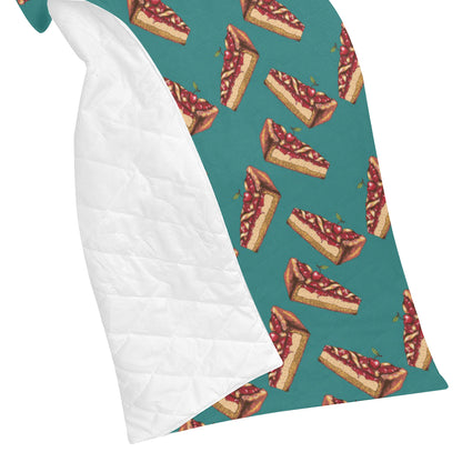 Cheesecake Cherry Pattern Print Design CK03 Premium Quilt