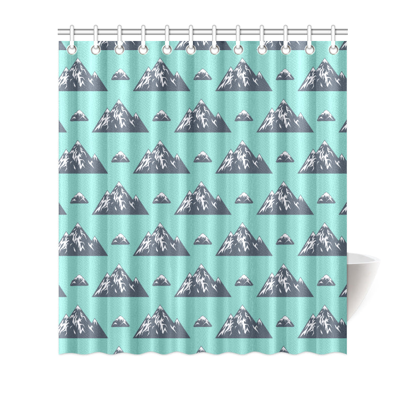 Mountain Pattern Print Design 01 Shower Curtain