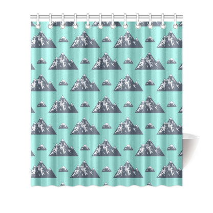 Mountain Pattern Print Design 01 Shower Curtain