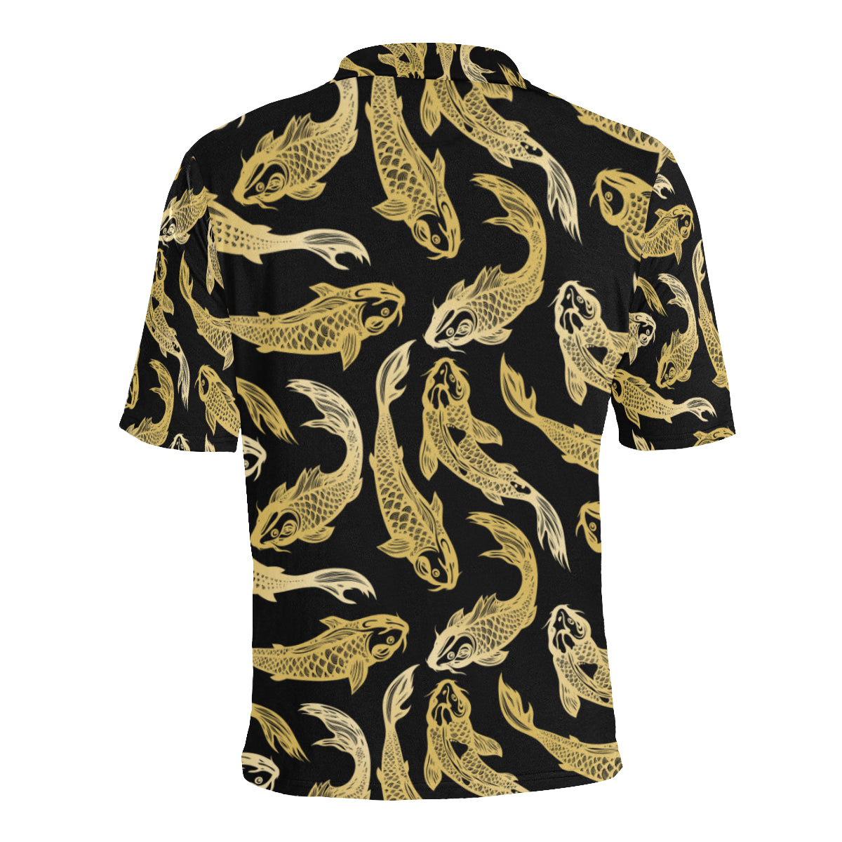 KOI Fish Pattern Print Design 03 Men Polo Shirt
