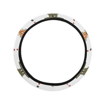 Totem Print Design LKS302 Steering Wheel Cover with Elastic Edge