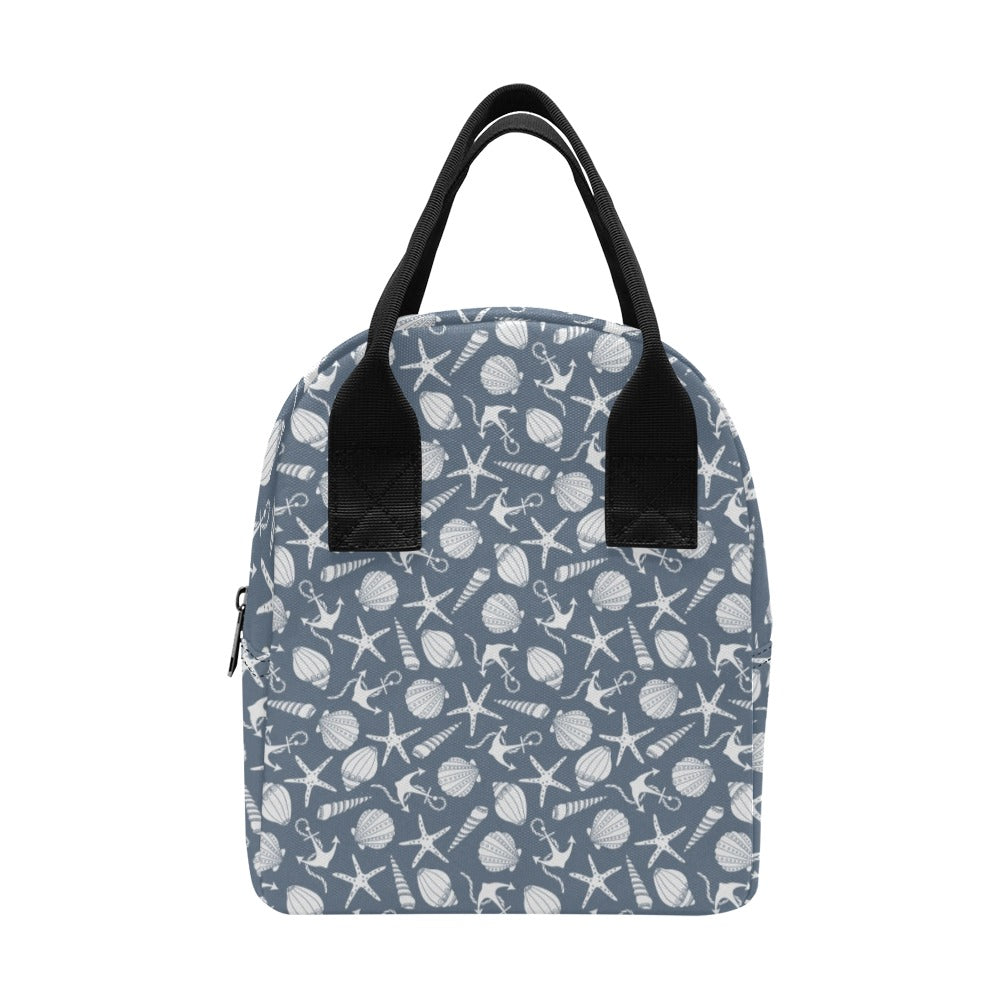 Seashell Print Design LKS306 Insulated Lunch Bag