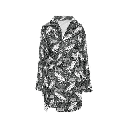 Tribal Pattern Print Design LKS308 Women's Fleece Robe