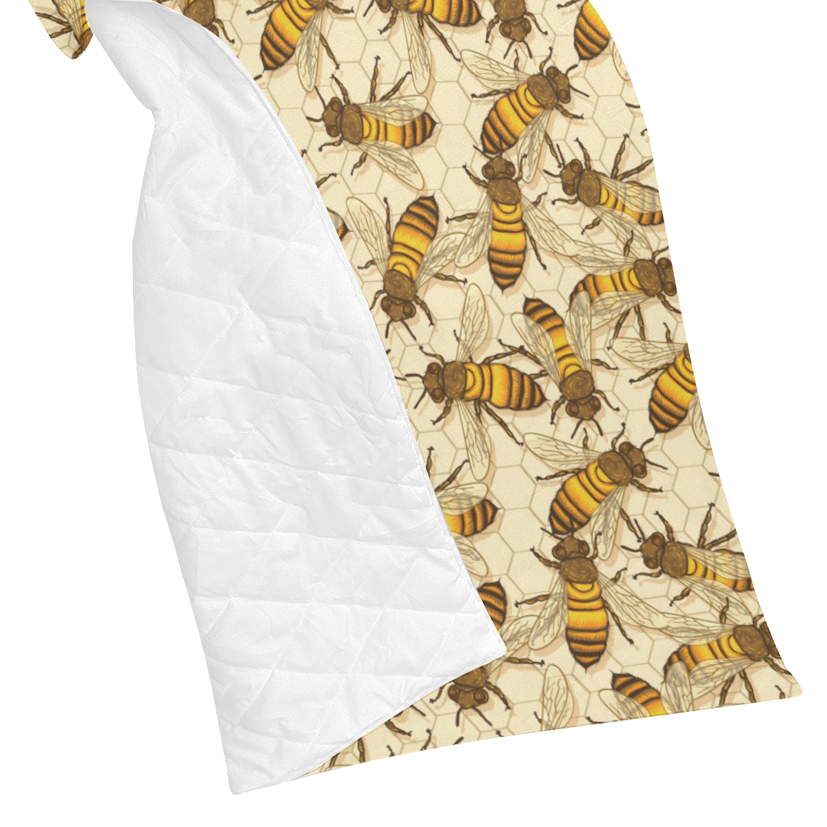 Bee Pattern Print Design BEE05 Premium Quilt
