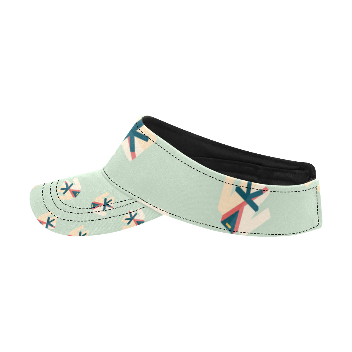 Karate Pattern Print Design 02 Unisex Sun Visor