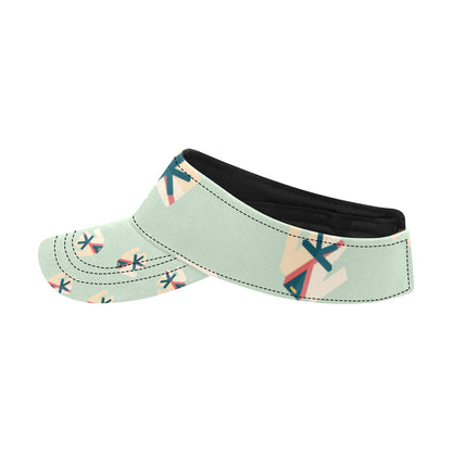 Karate Pattern Print Design 02 Unisex Sun Visor