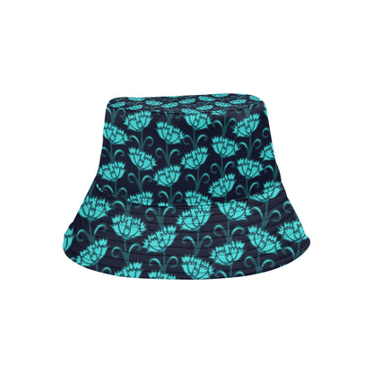 Carnations Pattern Print Design CN06 Unisex Bucket Hat