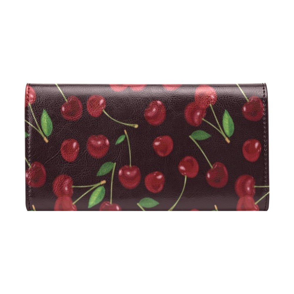 Cherry Fresh Pattern Women's Trifold Wallet