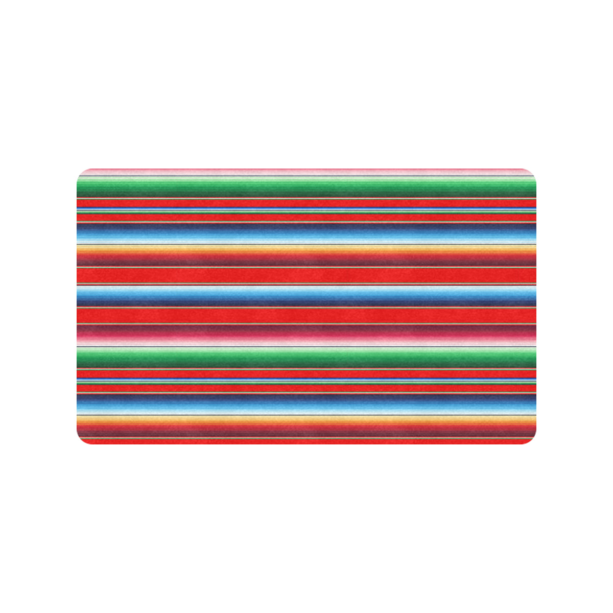 Serape Print Rubber Doormat