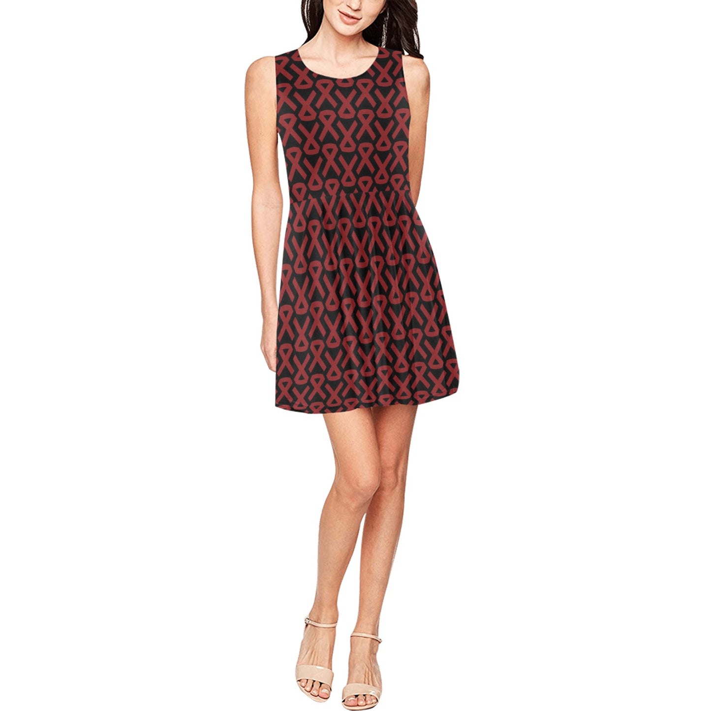 Multiple myeloma Pattern Print Design A01 Sleeveless Dress
