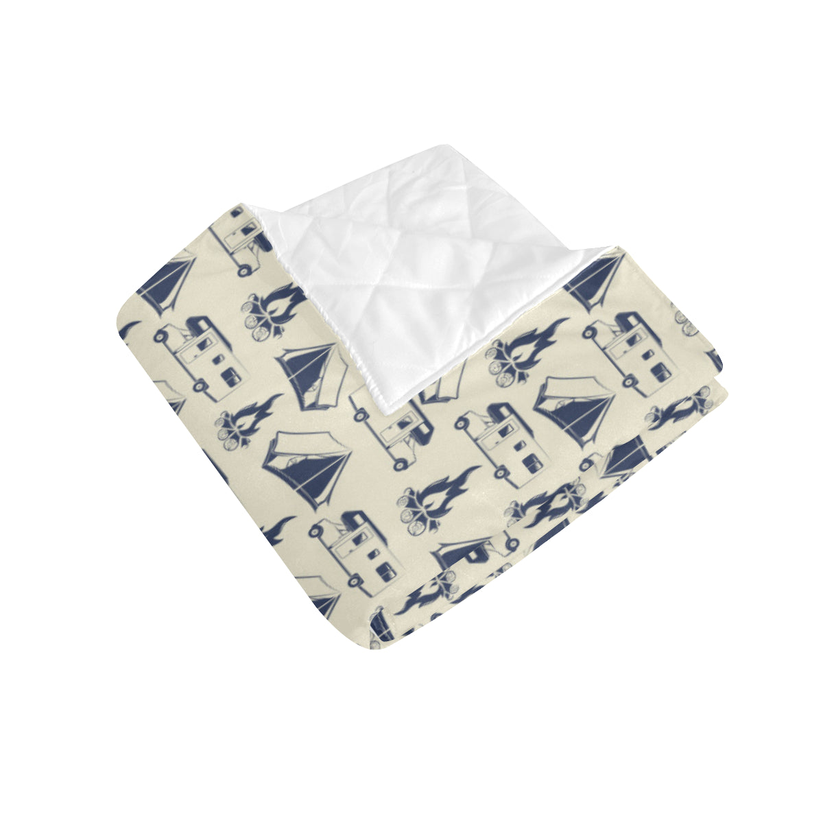 Campfire Pattern Print Design 01 Premium Quilt