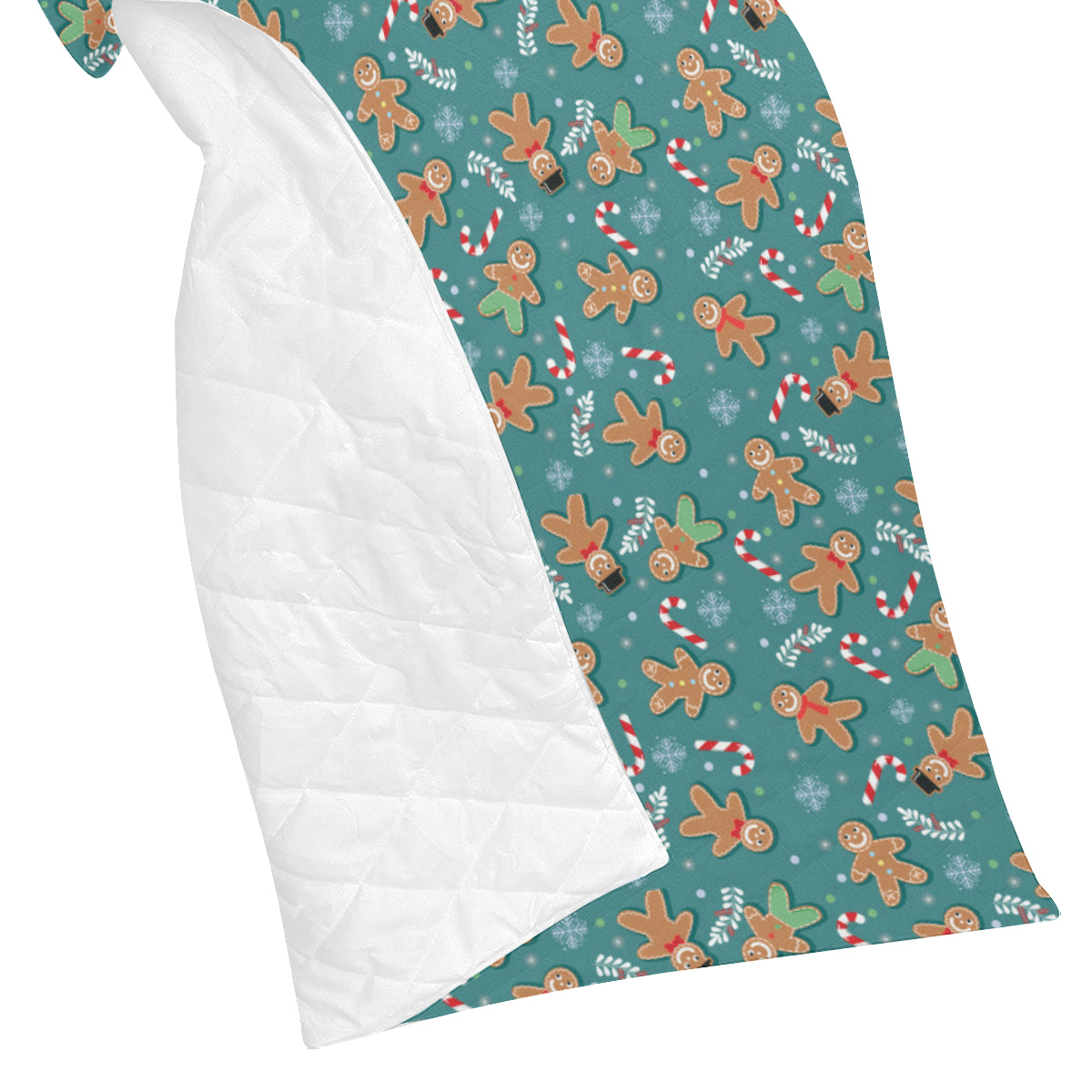 Gingerbread Pattern Print Design 05 Premium Quilt