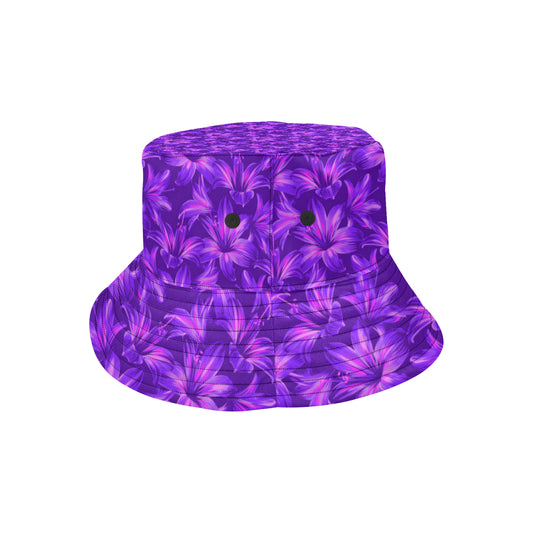 Amaryllis Pattern Print Design AL03 Unisex Bucket Hat