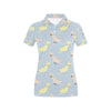 Cockatiel Pattern Print Design 03 Women's Polo Shirt