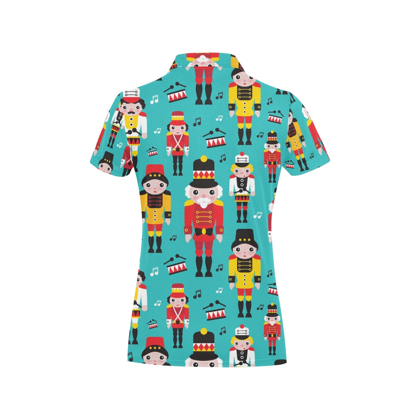Nutcracker Pattern Print Design A03 Women's Polo Shirt
