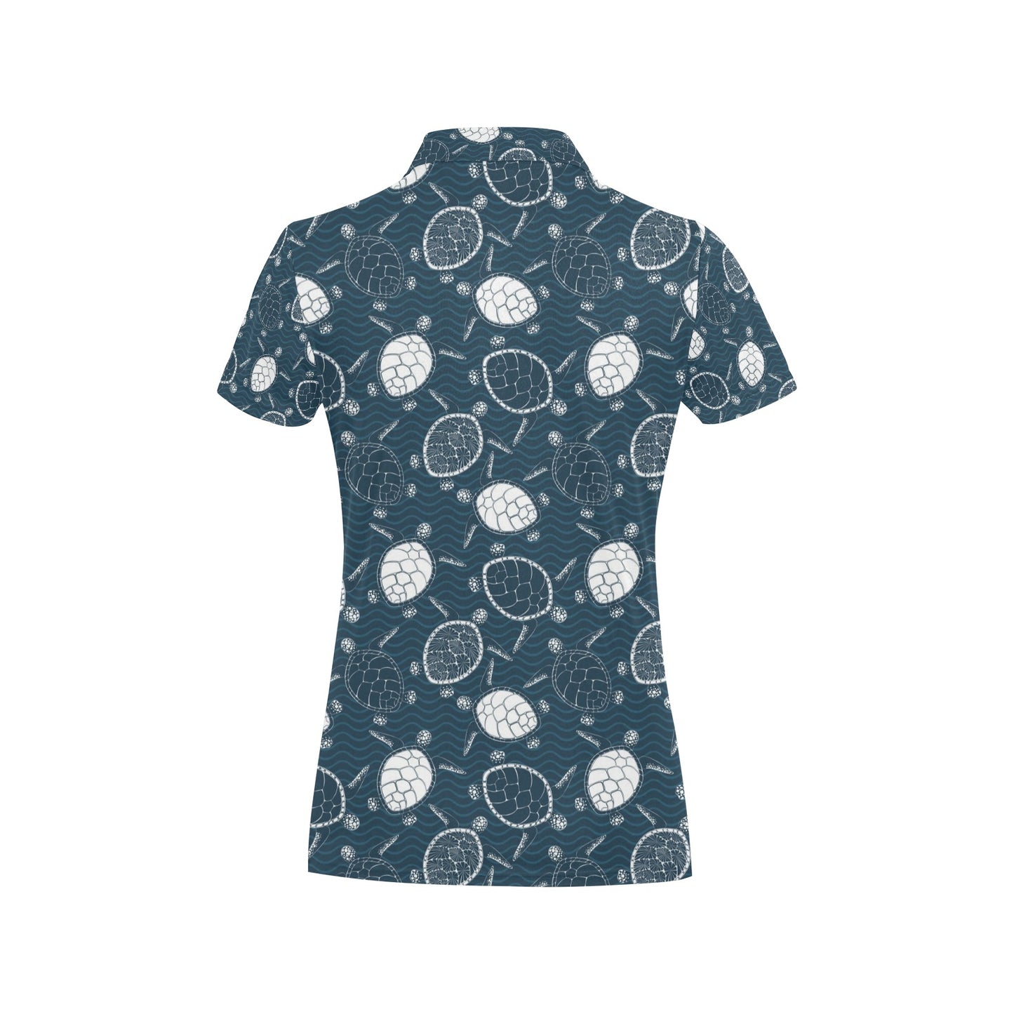 Sea Turtle Print Design LKS3015 Women's Polo Shirt