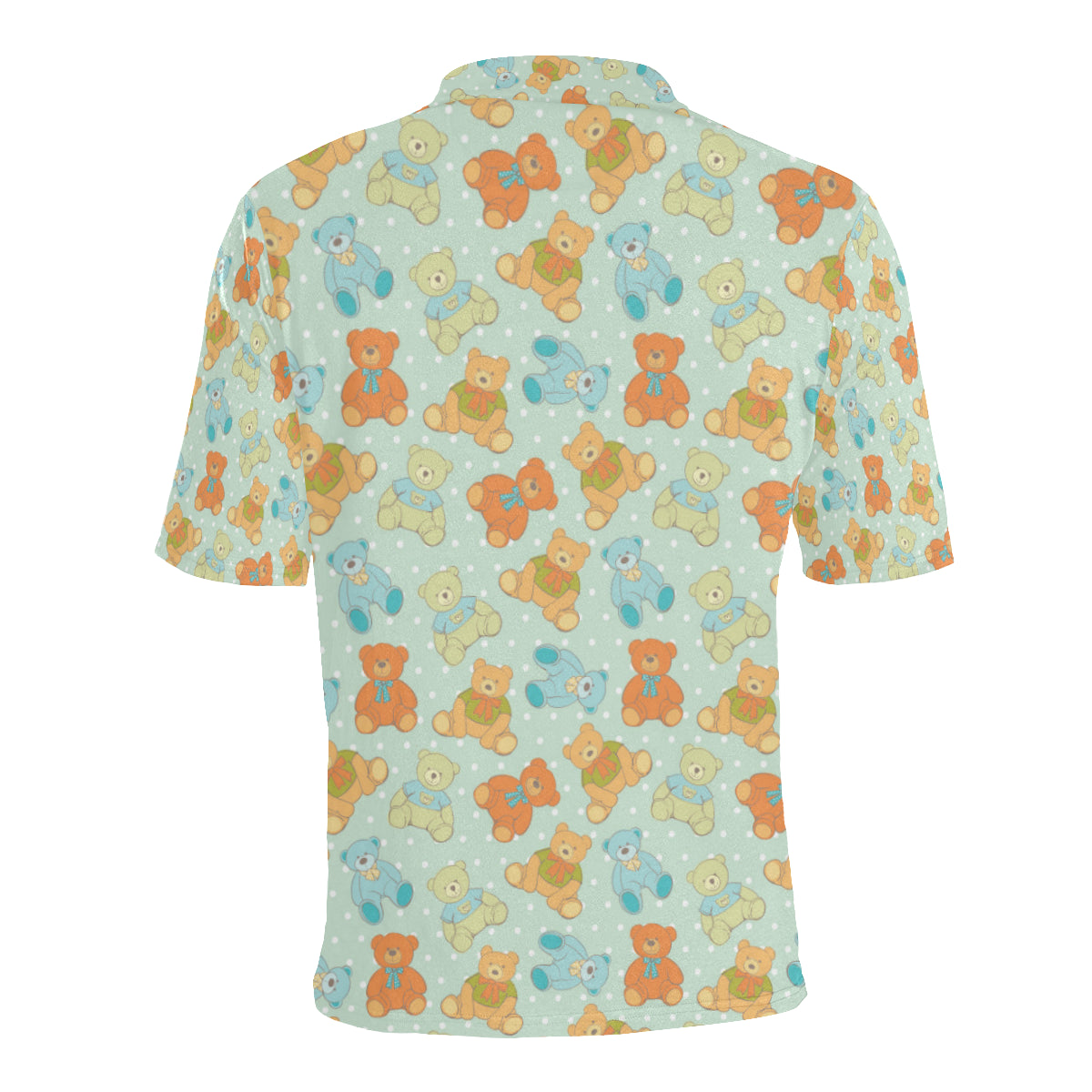 Bear Pattern Print Design 02 Men Polo Shirt