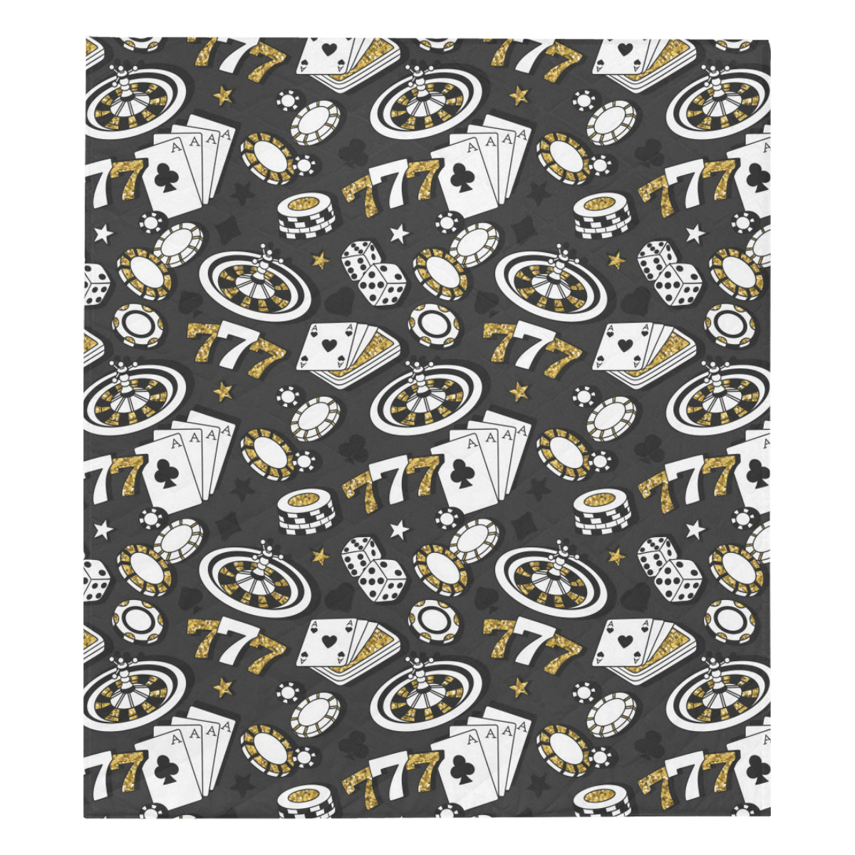 Casino Pattern Print Design 05 Premium Quilt