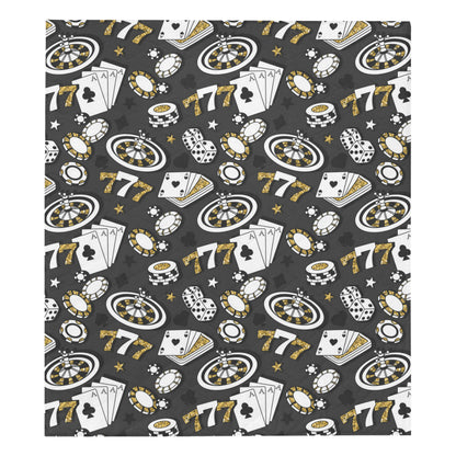 Casino Pattern Print Design 05 Premium Quilt