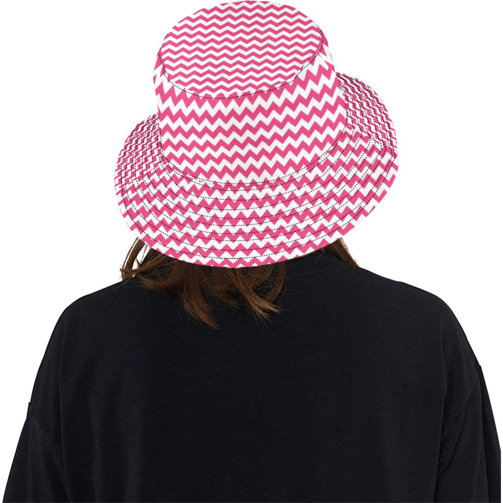 Chevron Print Design LKS402 Unisex Bucket Hat