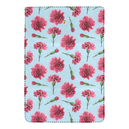 Carnations Pattern Print Design CN01 Women's Trifold Wallet
