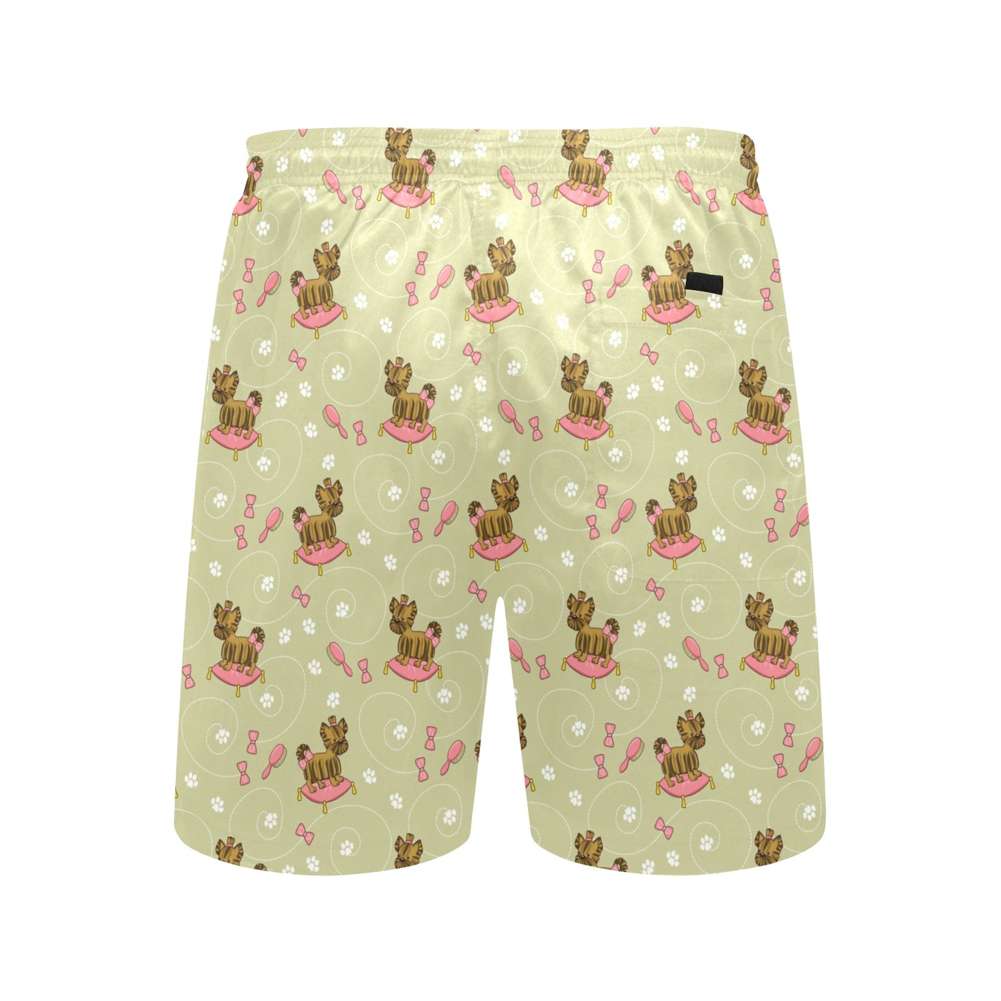 Yorkshire Cute Terriers Print Design LKS301 Men's Swim Trunks Beach Shorts