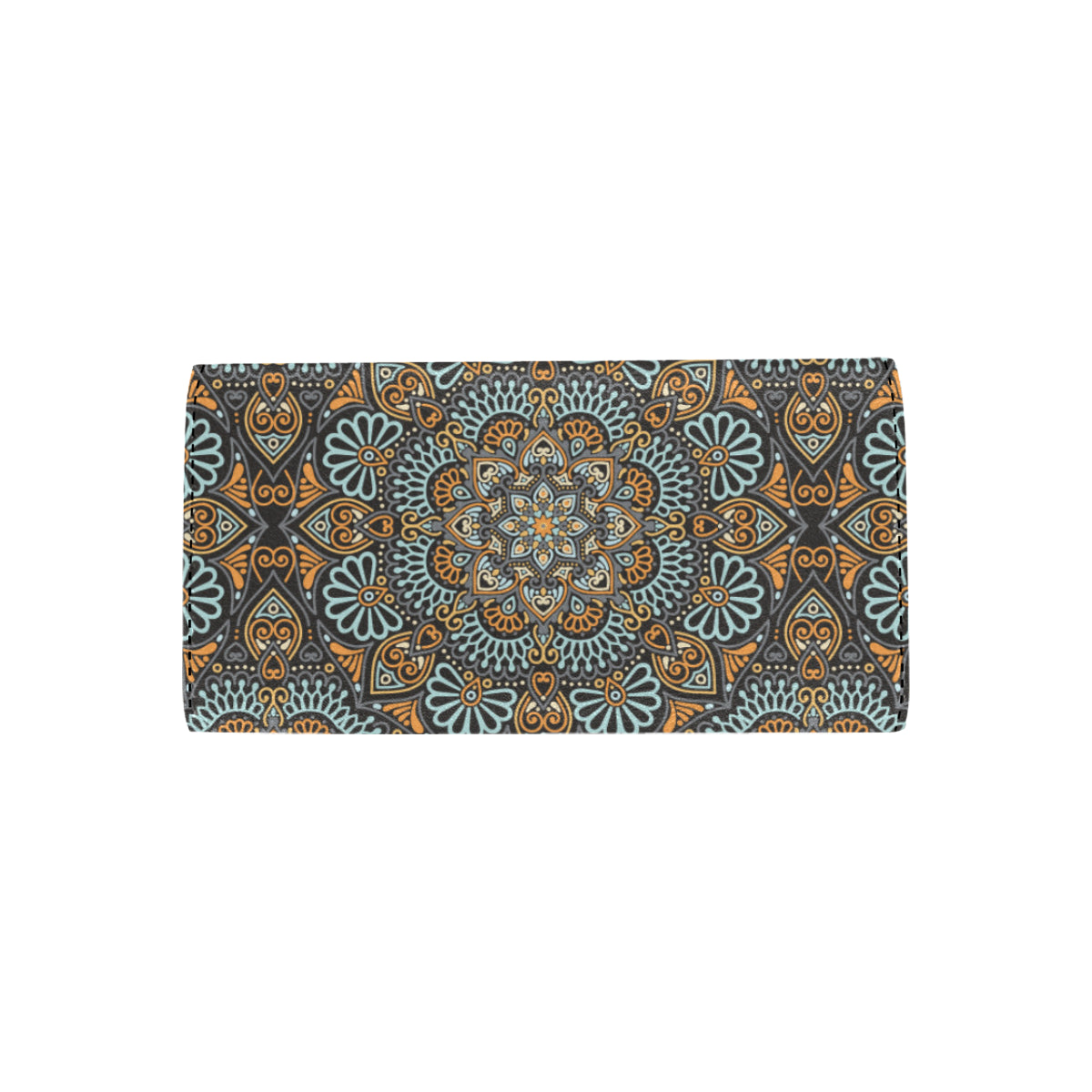 Mandala Pattern Print Design 05 Women's Trifold Wallet