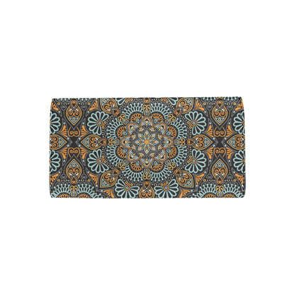 Mandala Pattern Print Design 05 Women's Trifold Wallet