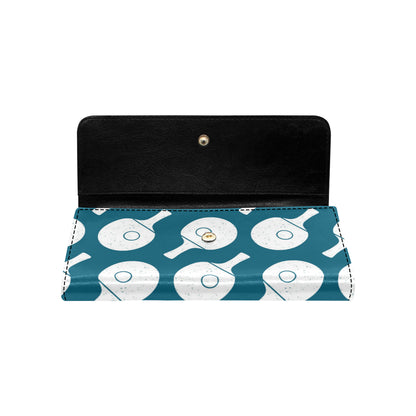 Ping Pong Pattern Print Design A02 Women's Trifold Wallet