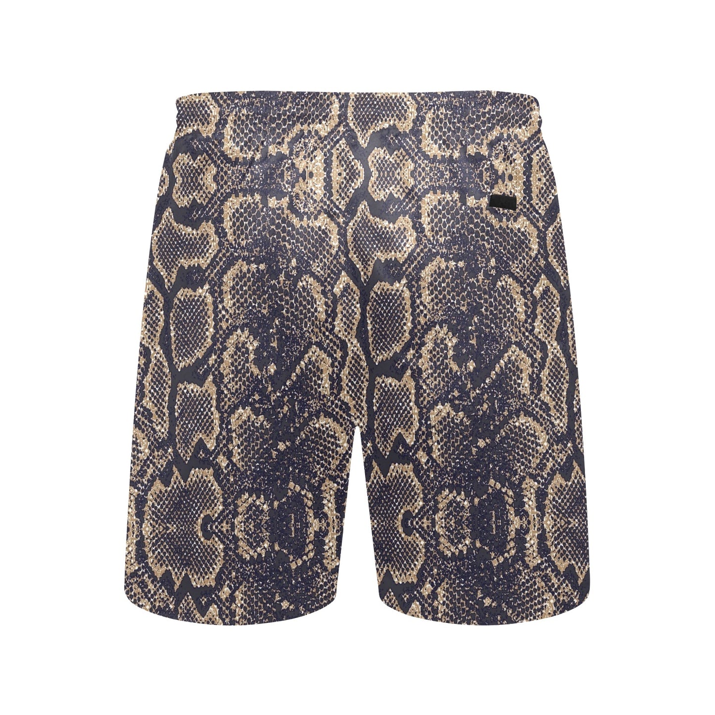 Snake Skin Pattern Print Men's Swim Trunks Beach Shorts