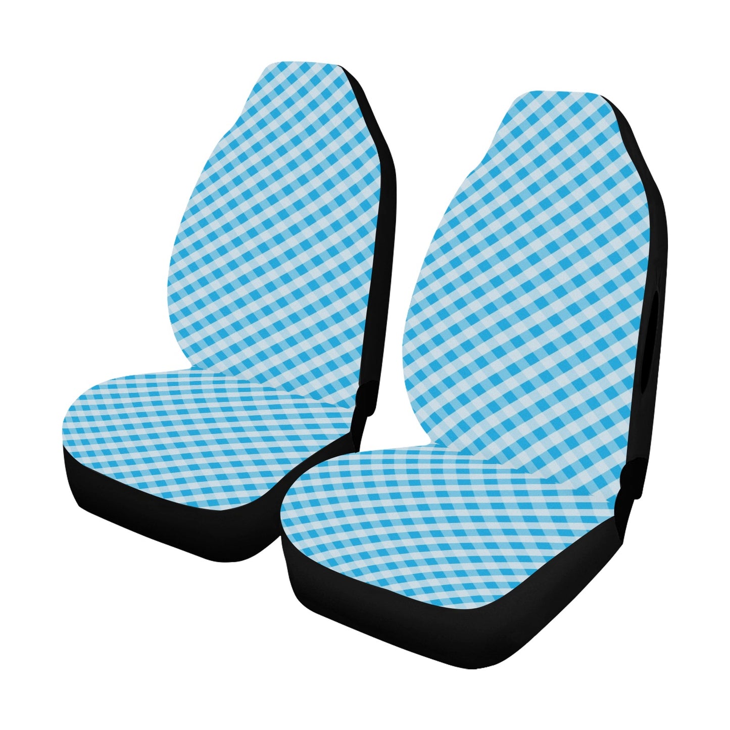 Gingham Print Design LKS401 Car Seat Covers