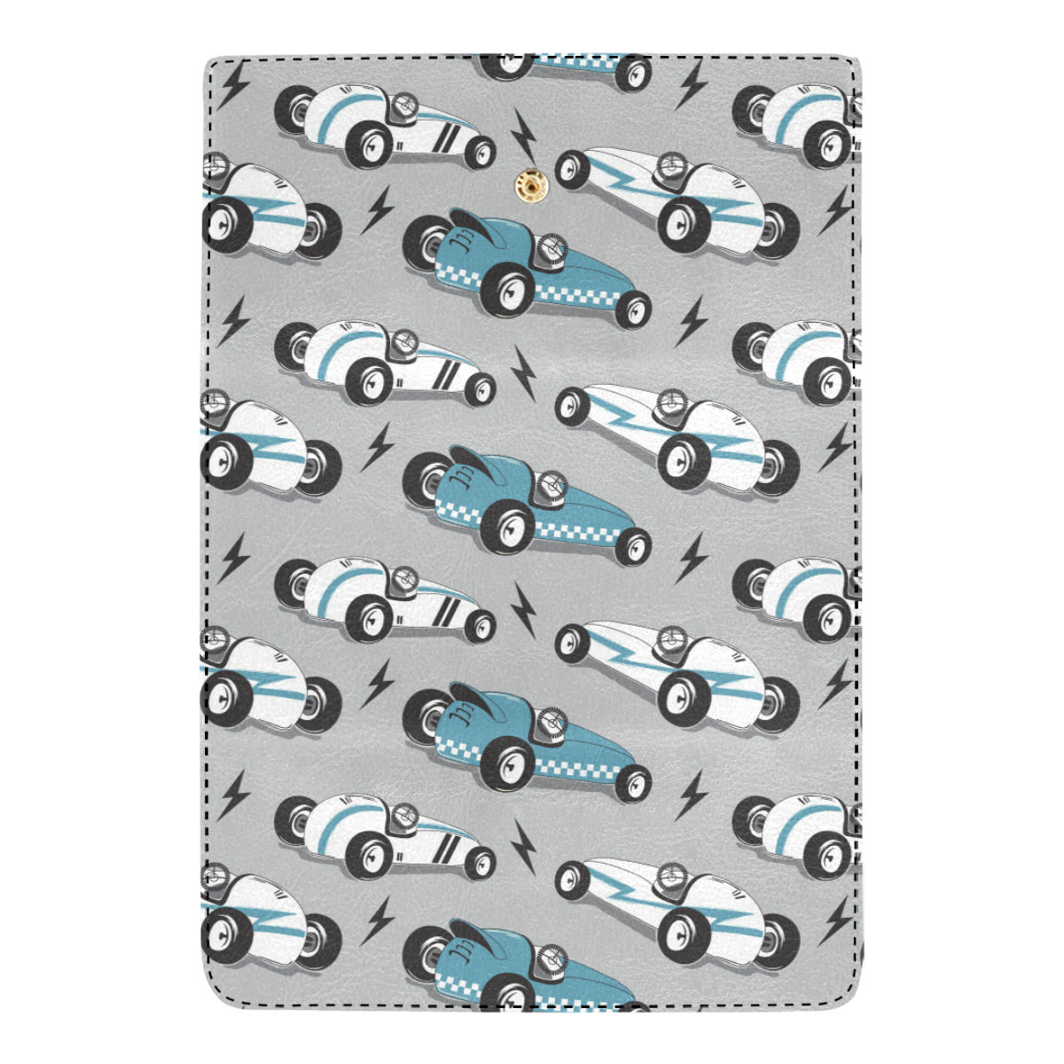 Racing Vintage Pattern Print Design A02 Women's Trifold Wallet