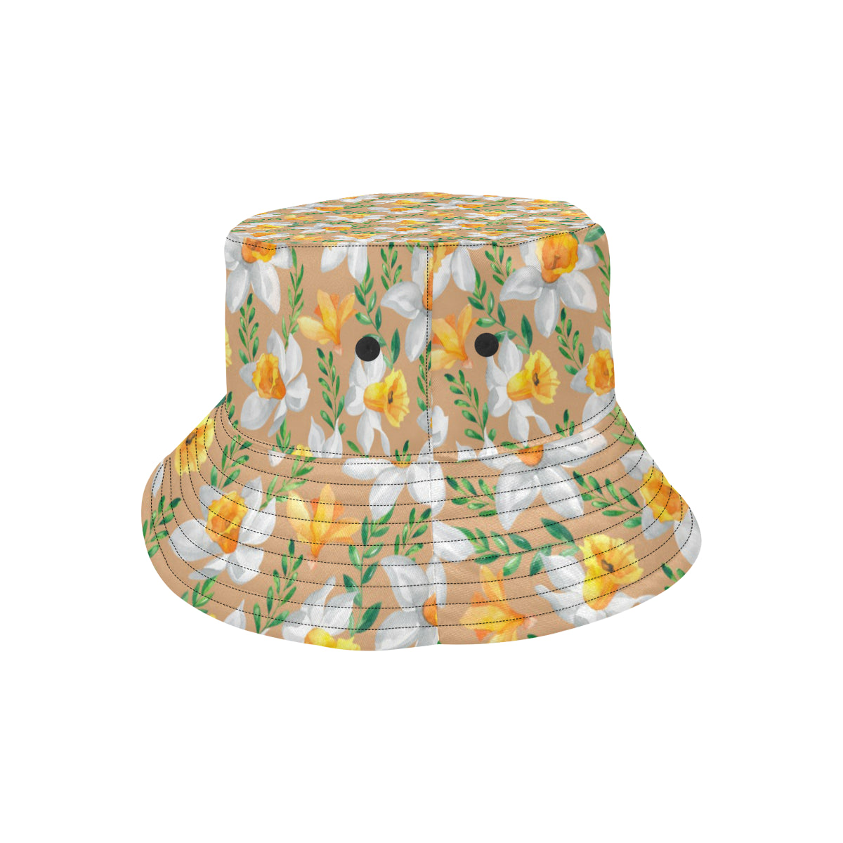Daffodils Pattern Print Design DF04 Unisex Bucket Hat