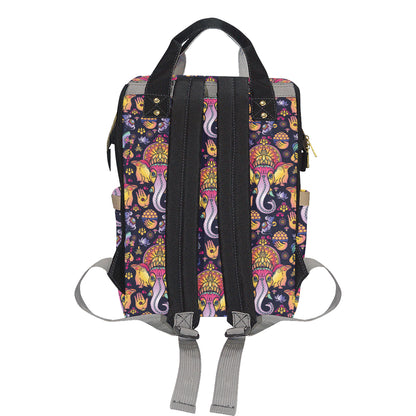 Ganesha Indian Pattern Print Design 03 Diaper Bag Backpack