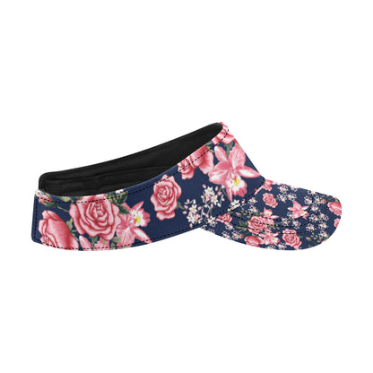 Rose Pattern Print Design A05 Unisex Sun Visor