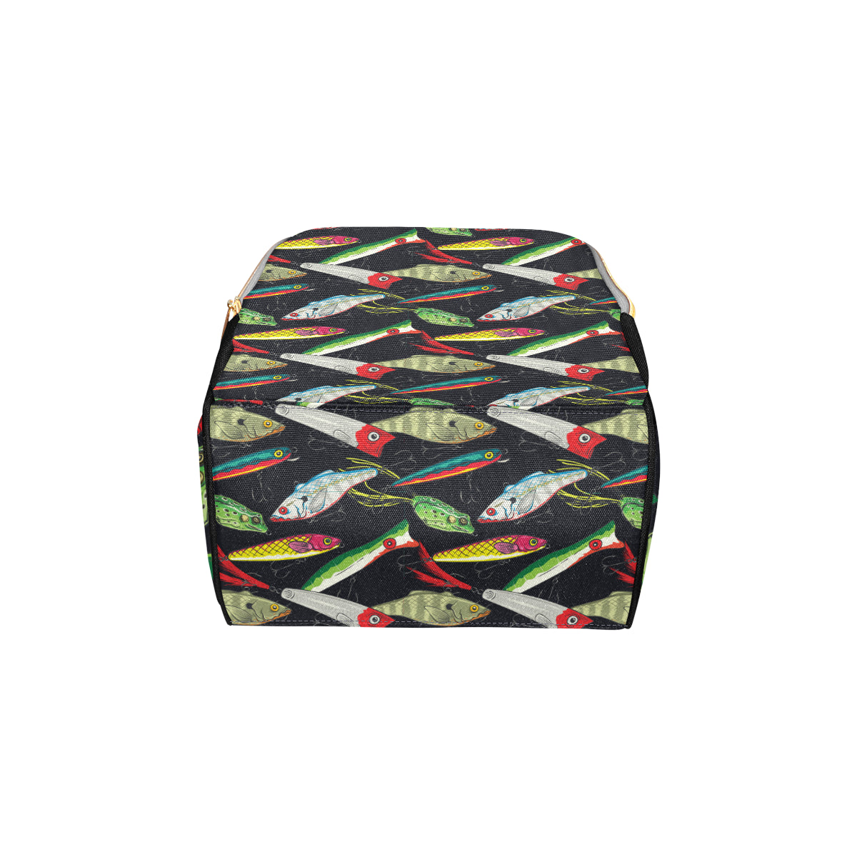 Fishing Bait Print Diaper Bag Backpack