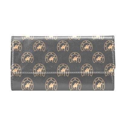 Horseshoe Print Design LKS306 Women's Trifold Wallet