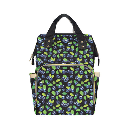 Blueberry Pattern Print Design BB03 Diaper Bag Backpack