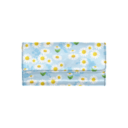 Daisy Pattern Print Design DS010 Women's Trifold Wallet