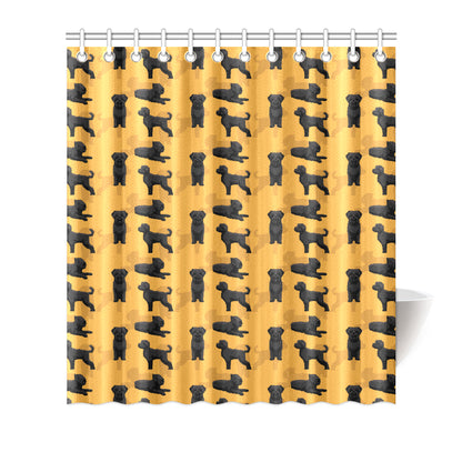 Bouviers des Flandres Pattern Print Design 01 Shower Curtain
