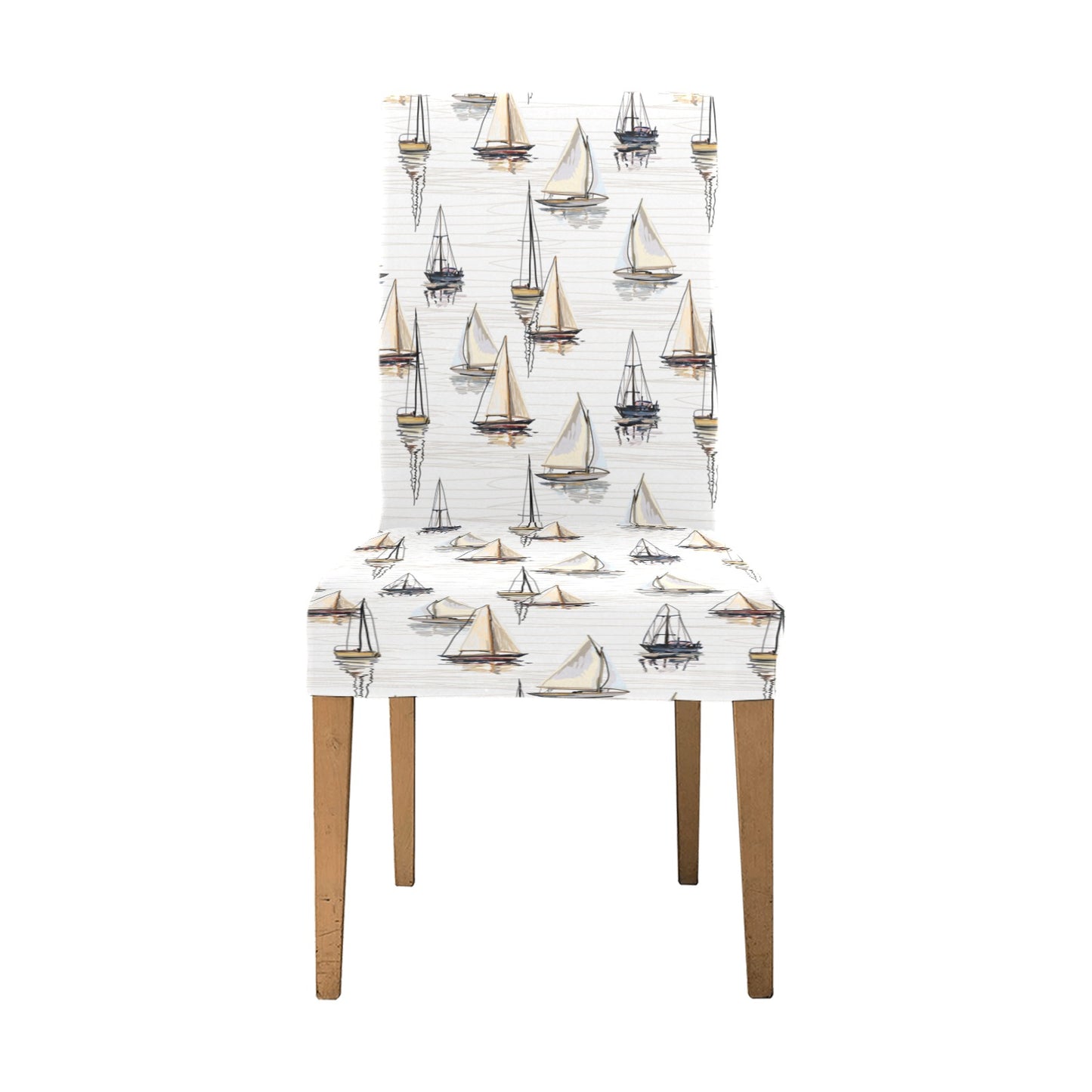 Sailboat Paint Pattern Print Design LKS307 Dining Chair Slipcover